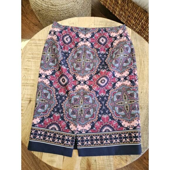 Talbots Kaleidoscope Length Pencil Skirt Women's Size 4 Heritage Career Preppy - Picture 4 of 7